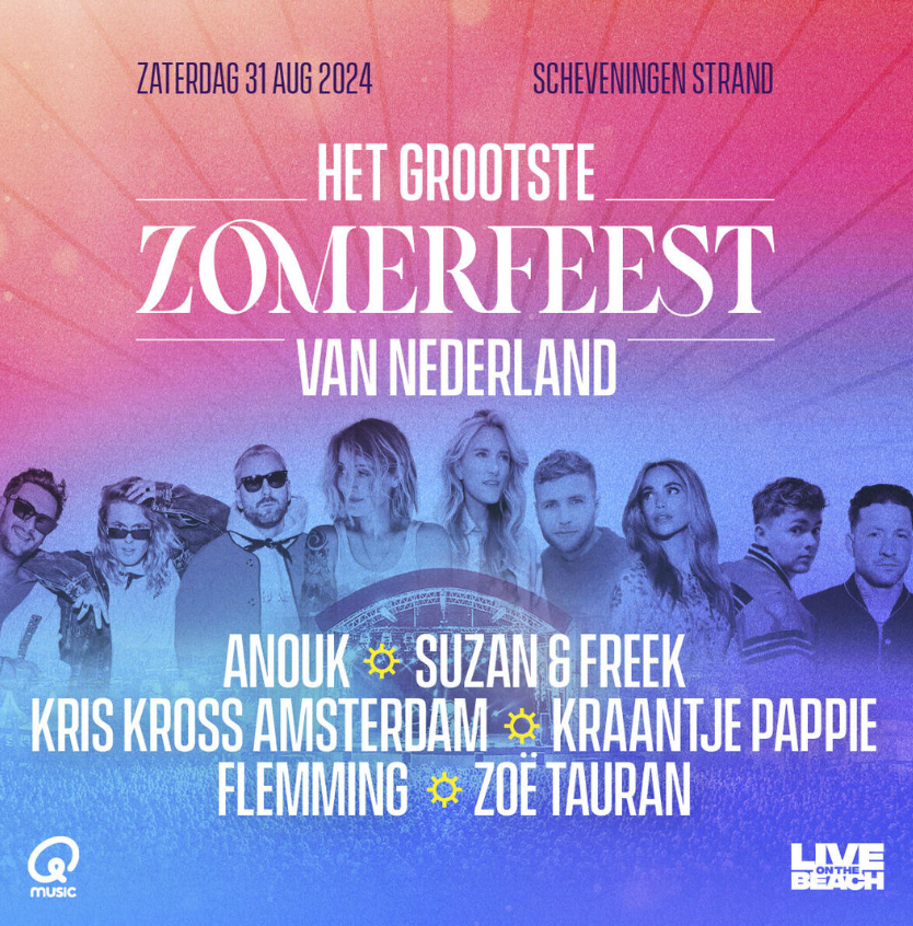 Het Grootste Zomerfeest van Nederland op het strand van Scheveningen, 5 september 2026