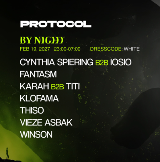 Protocol By Night - Rotterdam Rave Kick-Off '27 - Ahoy Rotterdam - vrijdag 19 februari 2027