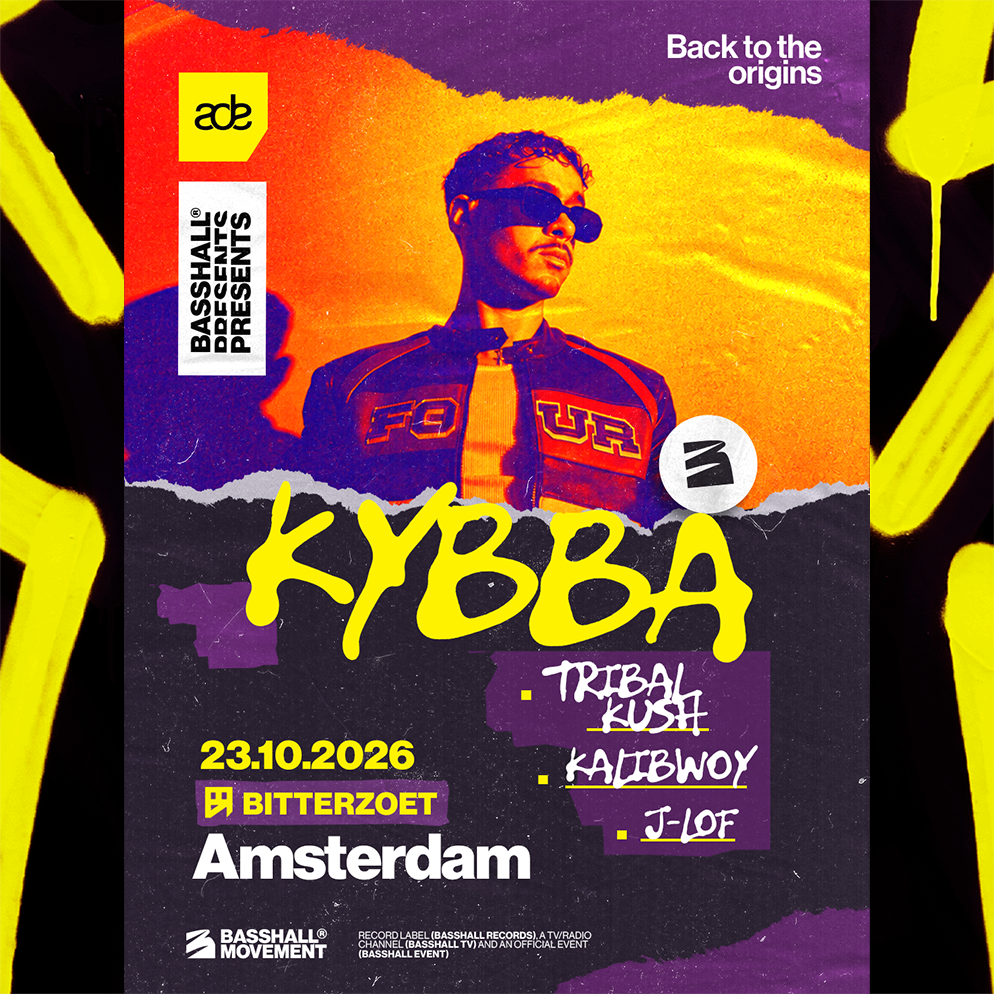 Basshall Presents: Back to the Origins met Kybba – Bitterzoet Amsterdam – vrijdag 23 oktober 2026 (ADE)