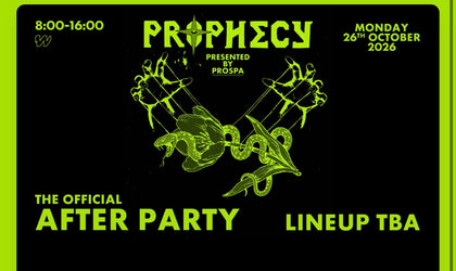 Prophecy by Prospa – The Official After Party | ADE Maandag 26 oktober 2026 – Amsterdam – Tickets