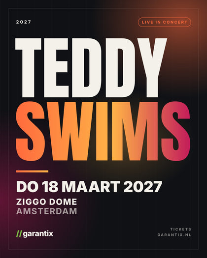 Teddy Swims | Donderdag 18 maart 2027 – Ziggo Dome – Tickets